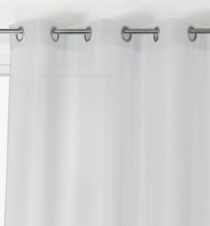 Voilage Chic intérieur L.350 x l.145 cm blanc