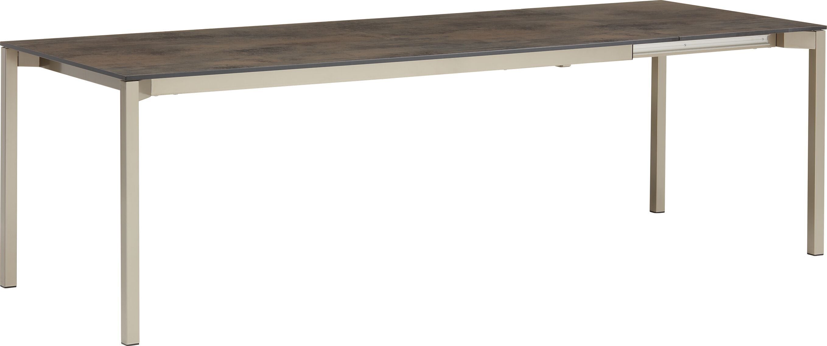 MALO AZ Tisch polarsilber - OXIDO TERRA / B: 190.0 cm x T: 90.0 cm x H: 75.0 cm