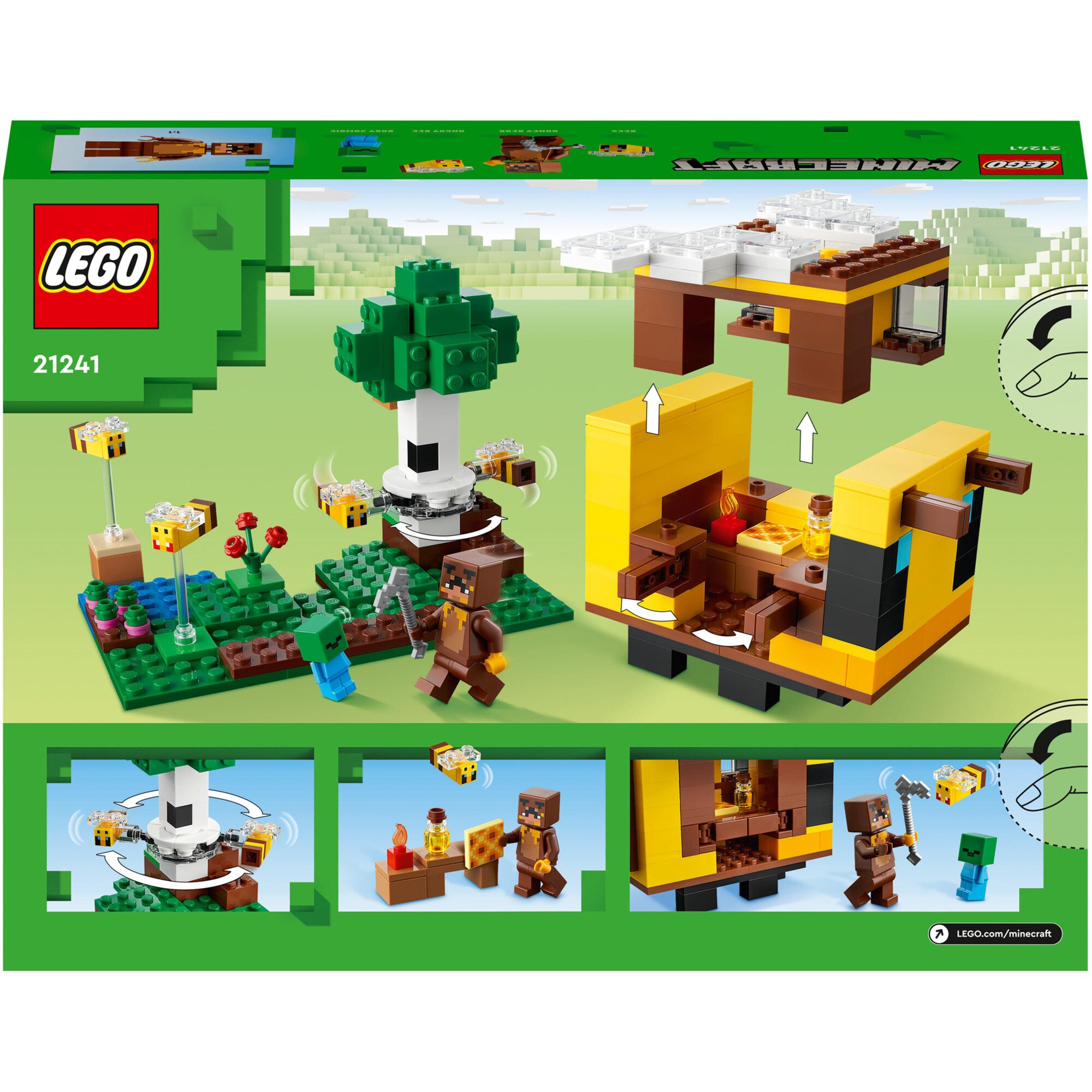 LEGO Konstruktionsspielzeug Minecraft Das Bienenhäuschen