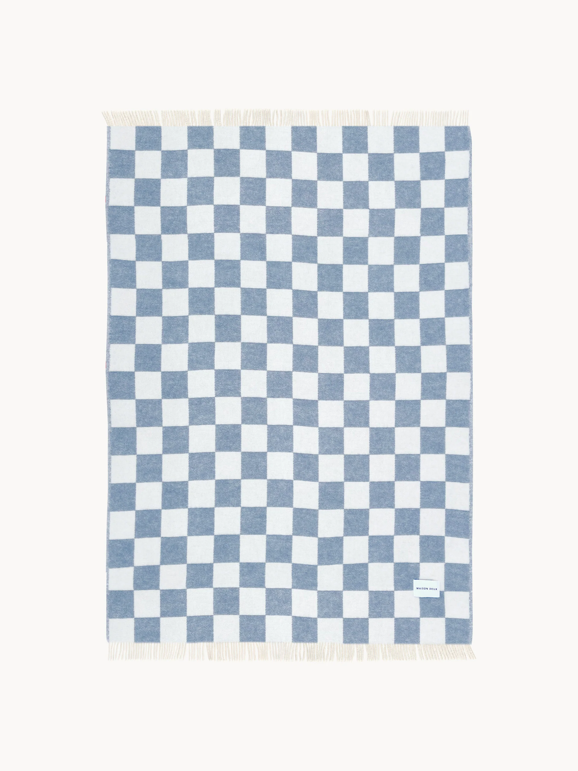 Wollen plaid Checkerboard met ruitjespatroon