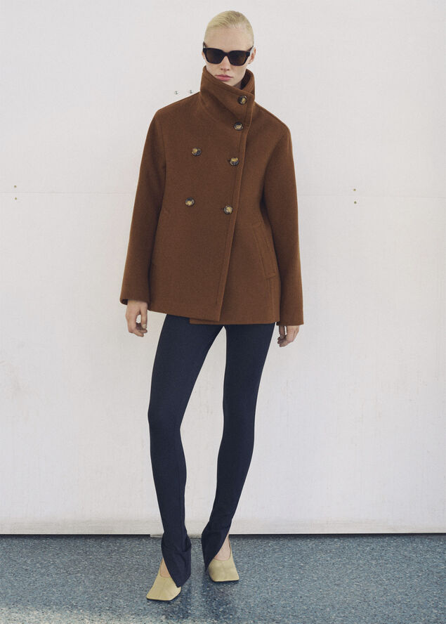 MANGO COAT. -- GONNA Brown