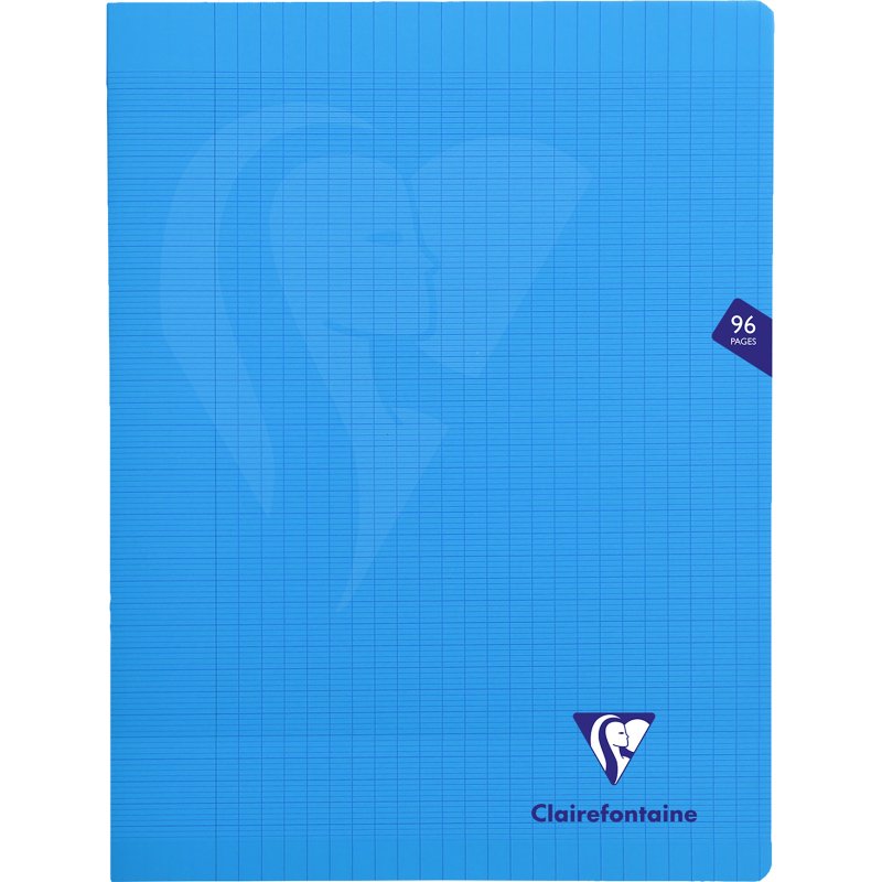 Cahier piqué Clairefontaine Mimesys 24 x 32 cm grands carreaux 96 pages