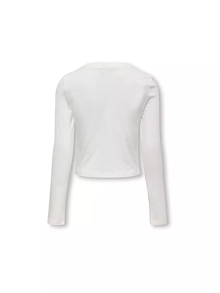 ONLY Mädchen Langarmshirt KOGHALEY weiss