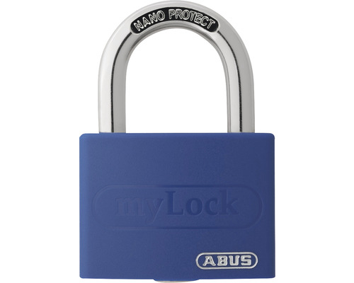Abus T65AL/40 blauw hangslot met sluitplaatje, 40 mm