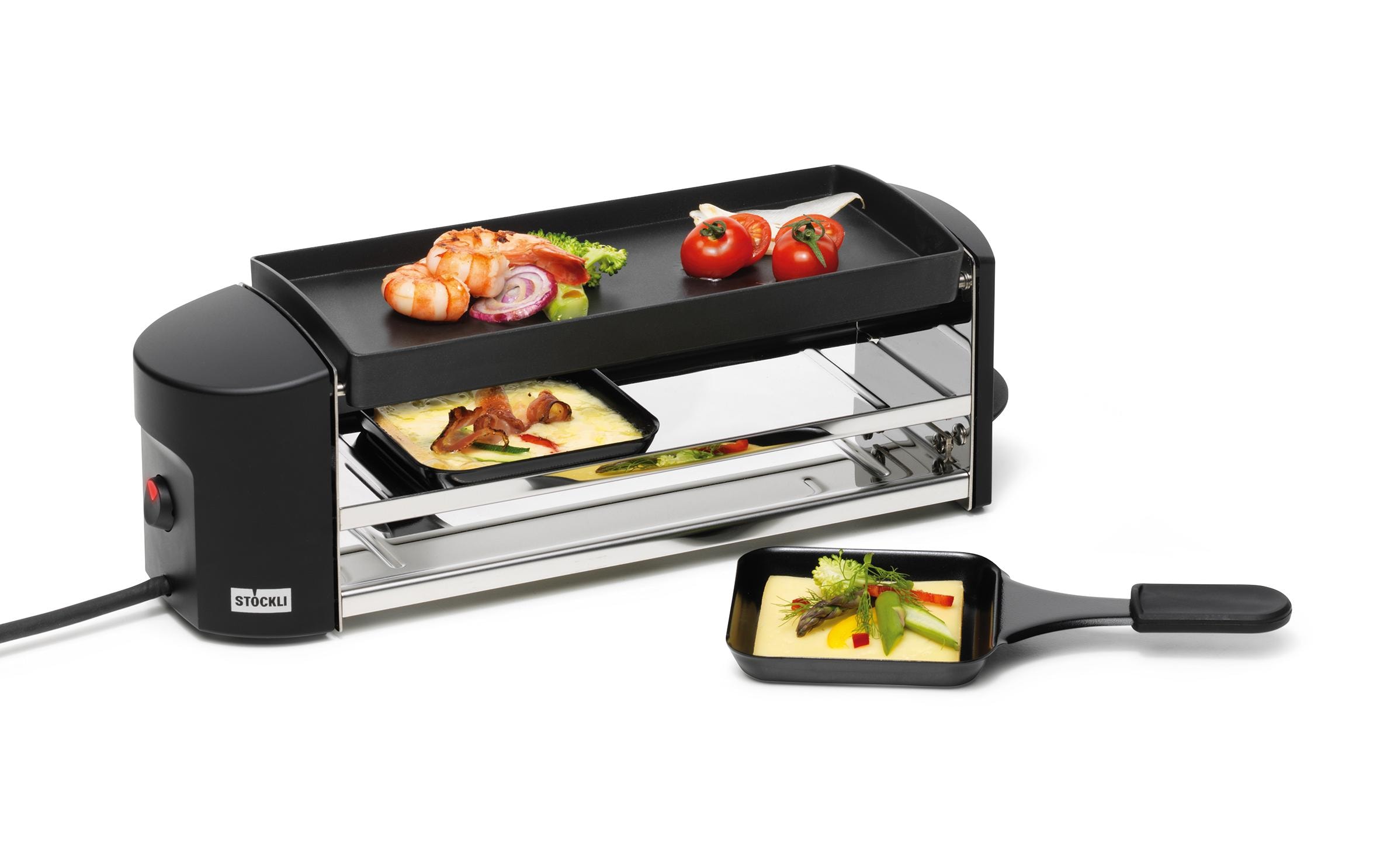 Racletteofen Cheeseboard Twin 2 PersonenRaclette- und Grillgerät für den Single- und Kleinhaushalt