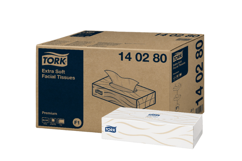 Tork® F1 Extra Zachte Facial Tissues Premium 2-laags 30x100 vellen (14