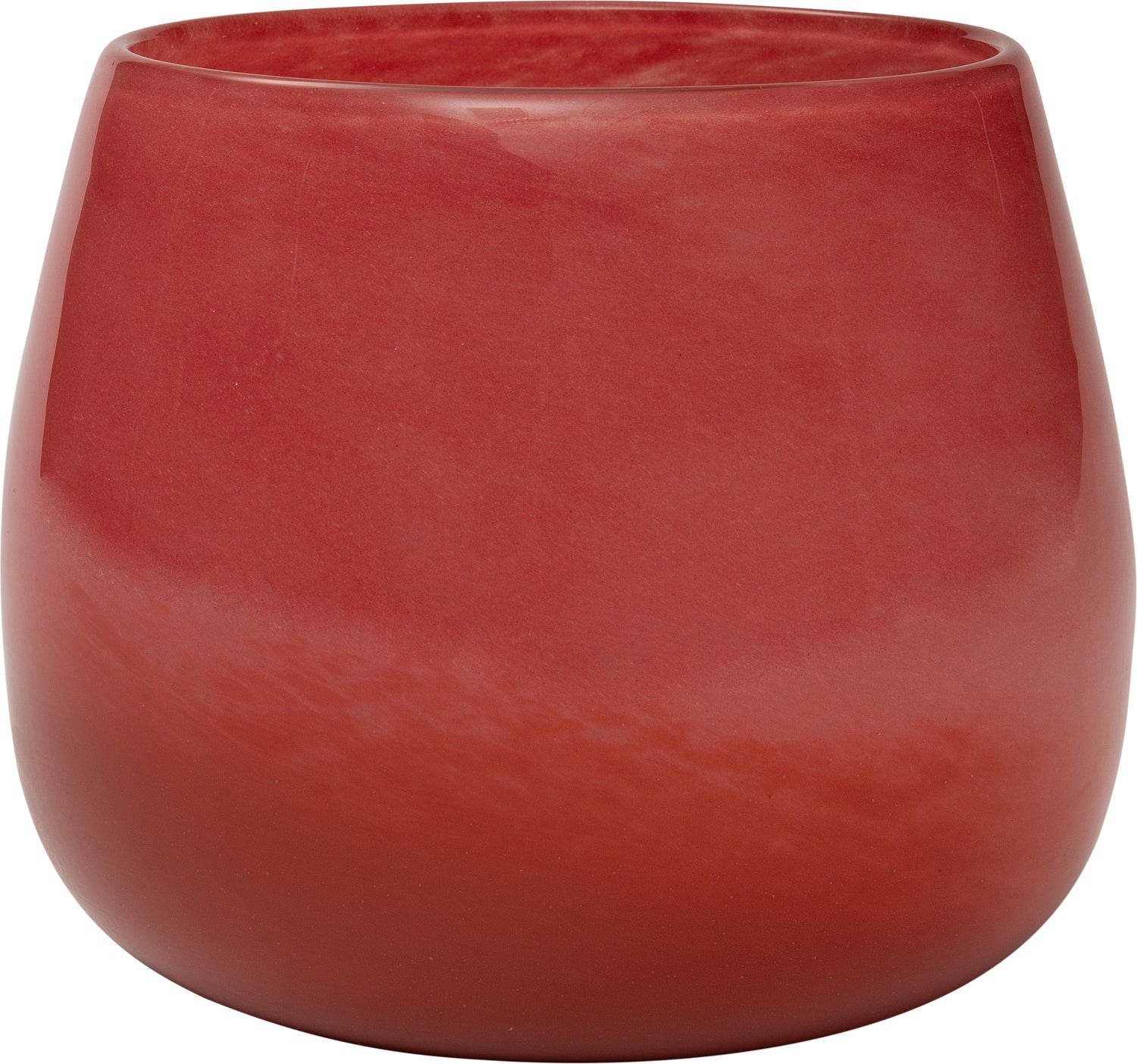 Intratuin vaas Aya rood D 14,5 H 12 cm