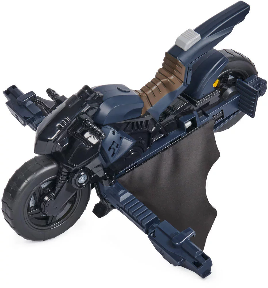 DC COMICS - VEHICULE - BATMAN - BATCYCLE 2 EN 1 TRANSFORMABLE 30CM