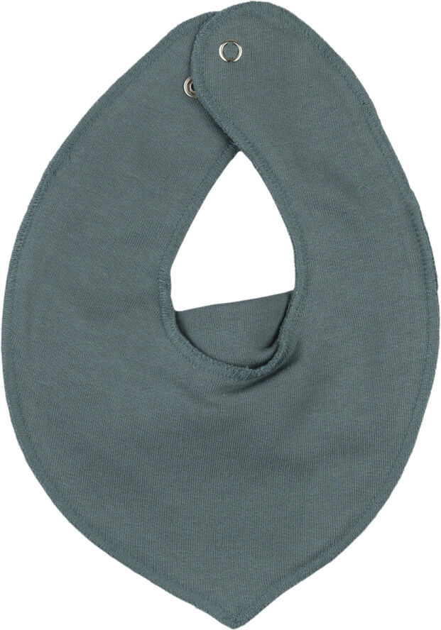 Mikk-Line Cotton Bibs - Triangle Mineral blue