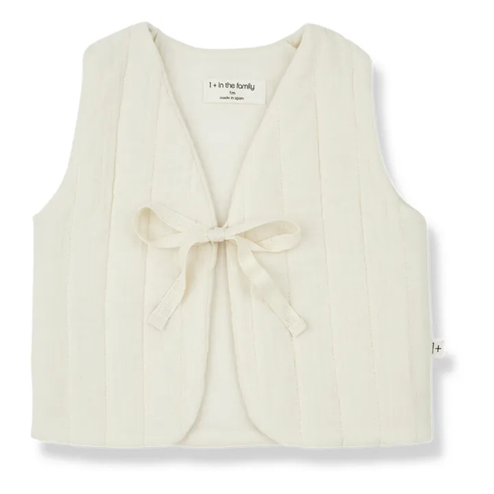 1+ in the family Gilet Sans Manches Etienne Mousseline | Ecru