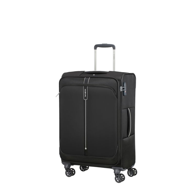 Valise souple extensible PopSoda 66 cm Noir