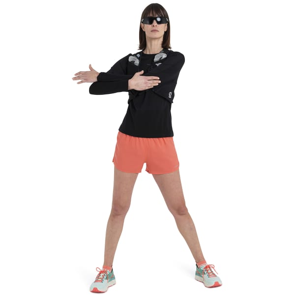 T-shirt randonnée ICEBREAKER W MERINO 125 ZONEKNIT ENERGY WIND LS TEE BLACK