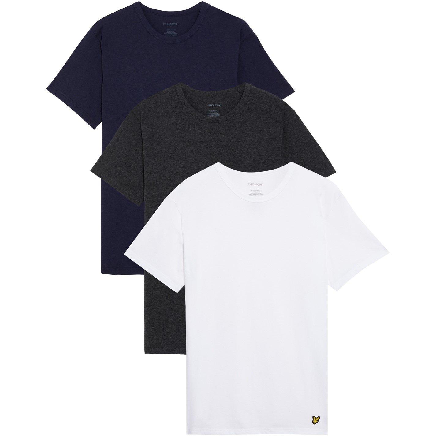 Lyle and Scott 3 Pack T Shirt Mens