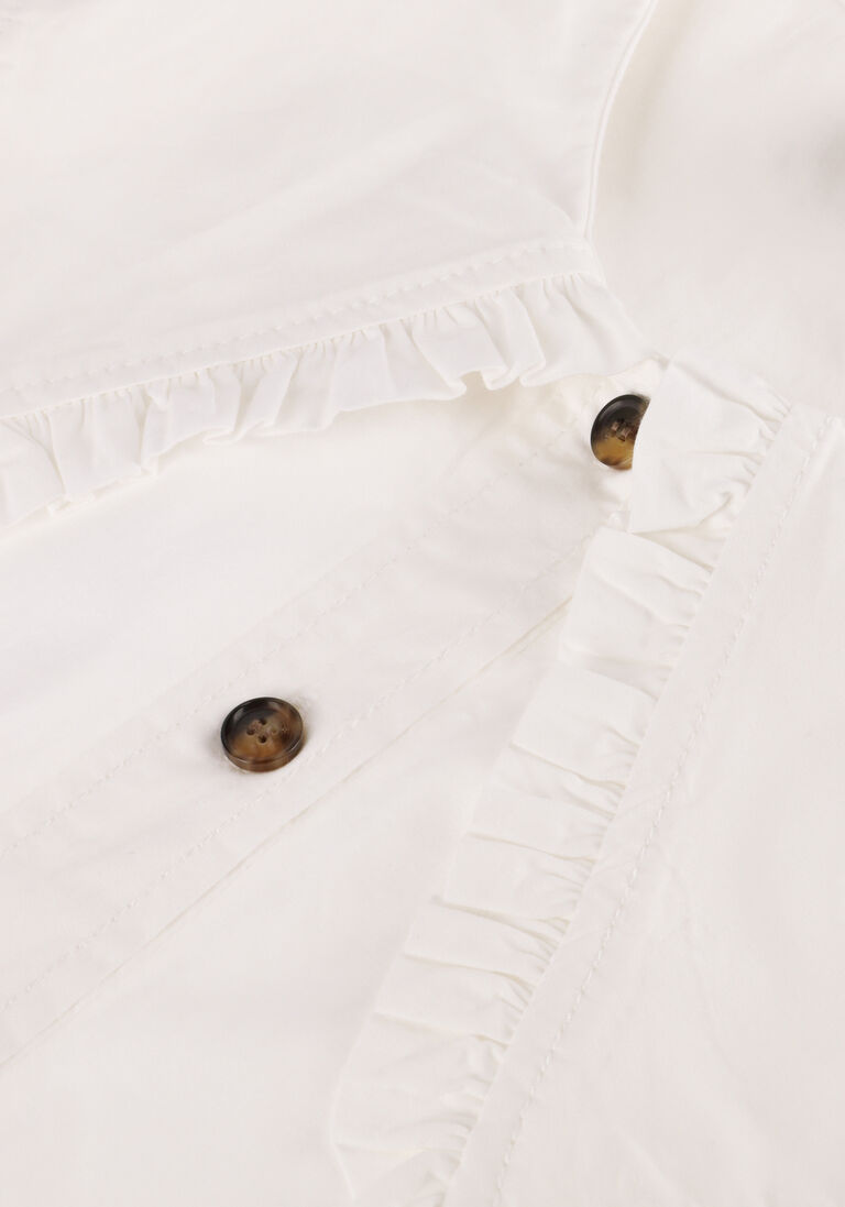 witte ganni tops & t-shirts peter pan collar shirt