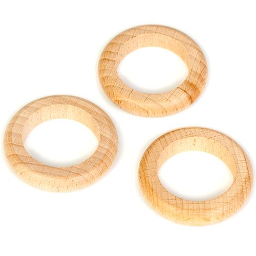 Grapat ringen naturel - 4.5 cm (3st)