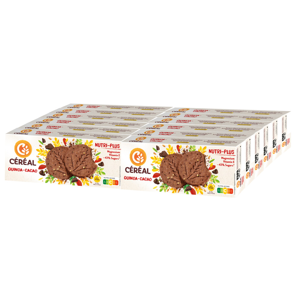 12x Céréal Koekjes Quinoa Cacao132 gr