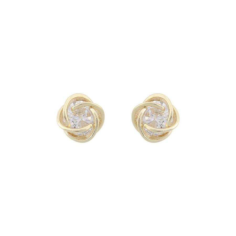 Snö Of Sweden Sevilla Earring Gold/Clear 8mm