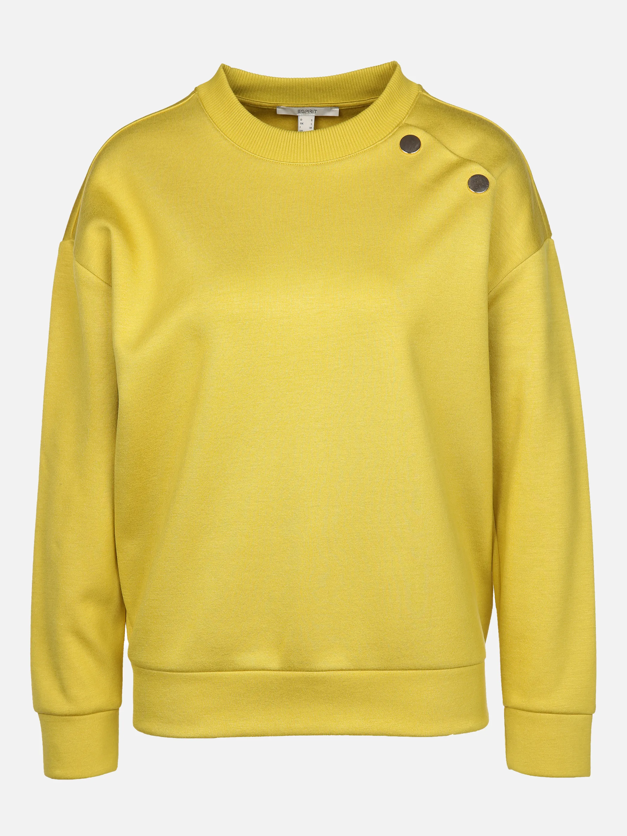 Damen Sweatshirt mit Schmuckknöpfen