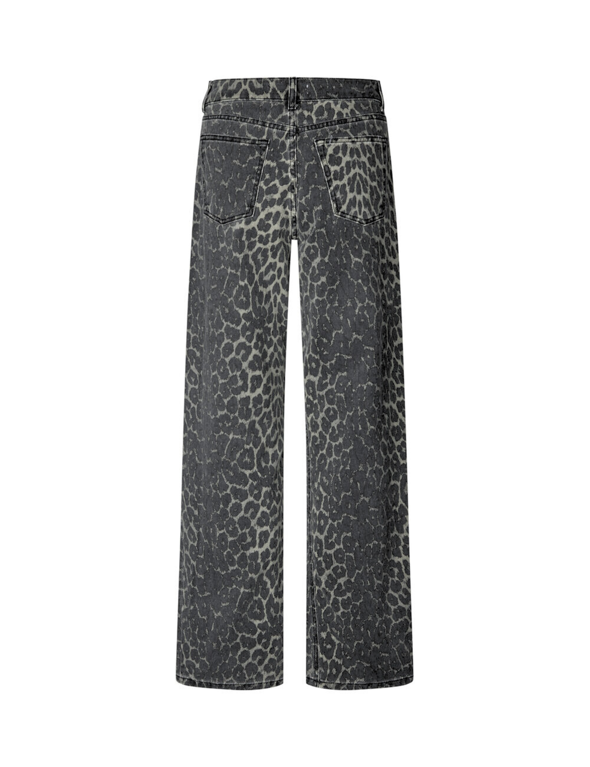 Global Funk  Cadian-G straight leg jeans - Dark leopard mist