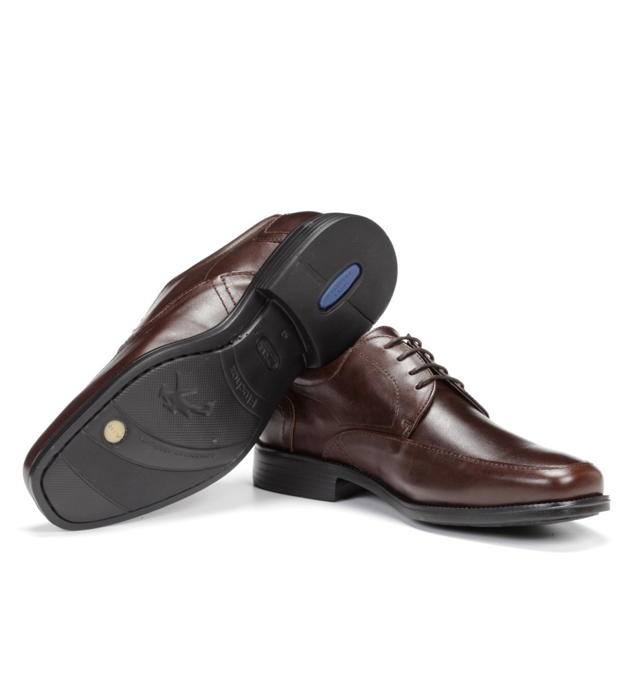 Sapatos de couro Fluchos 7995_Mall_Cafe Marrom Médio