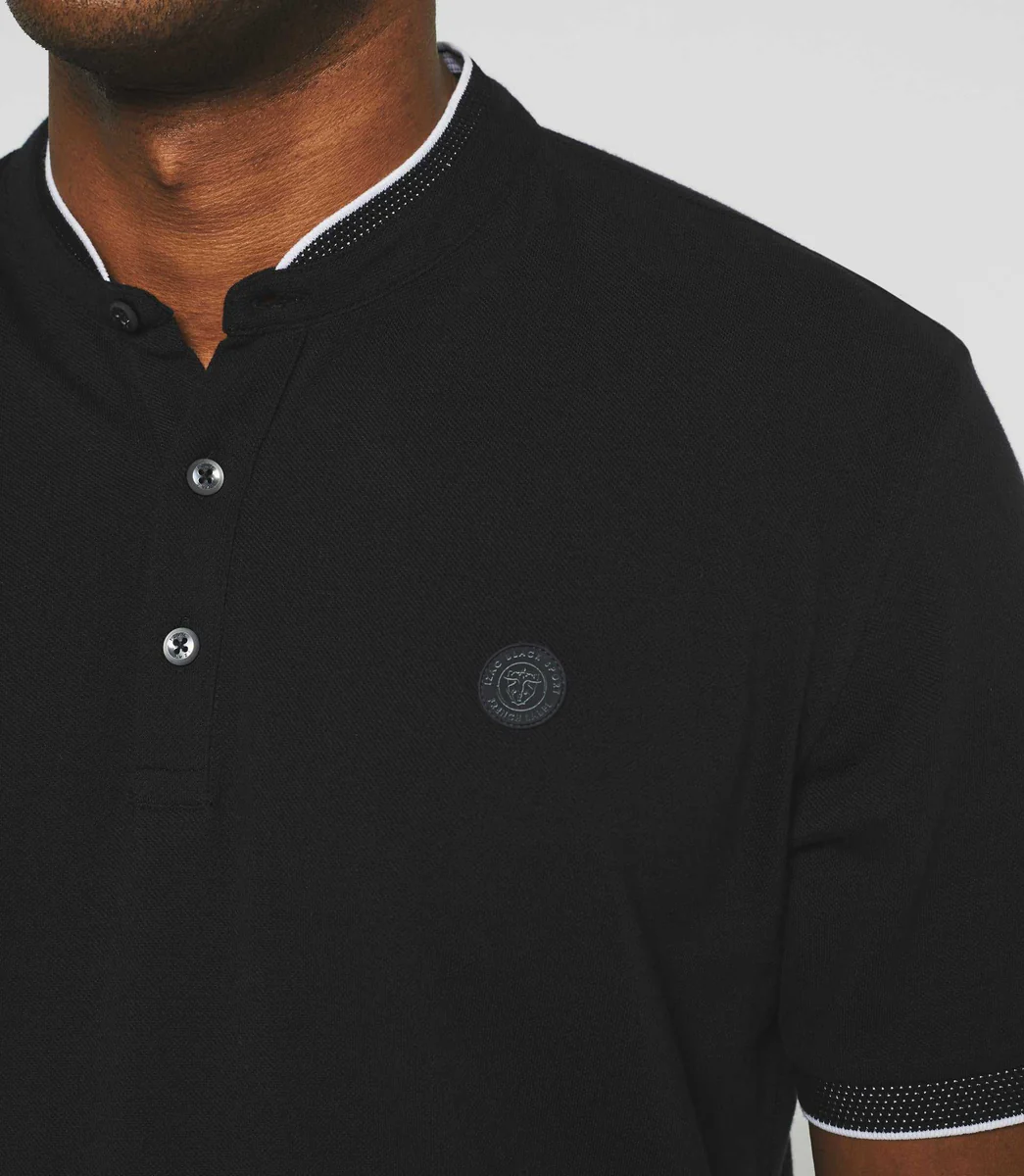Polo manches courtes noir 