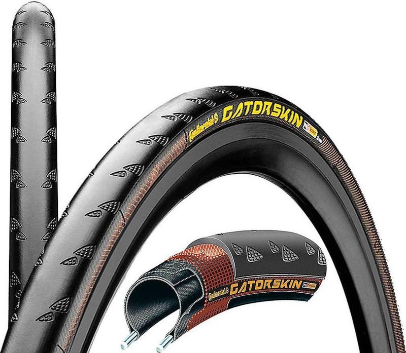 Continental - Gatorskin - Buitenband - Zwart - Draadband - 700x23/25