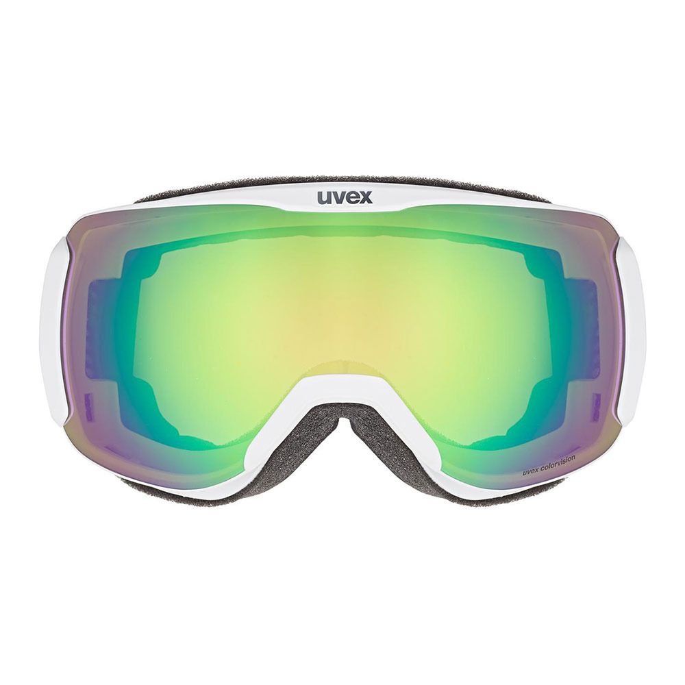 Uvex DOWNHILL 2100 CV - Masque ski white matt green/mirror green