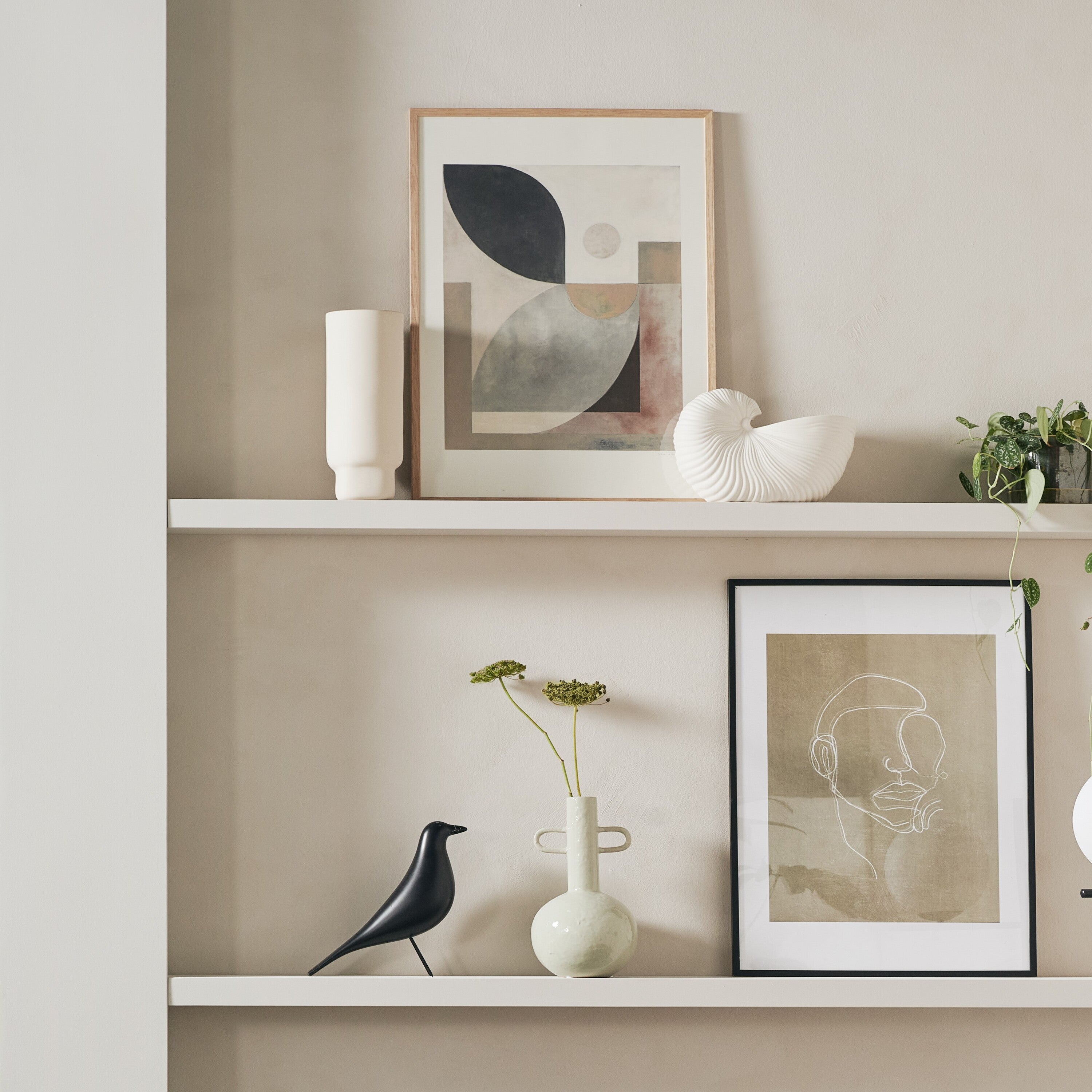 Ferm Living Shell Pot Vaas - Off-White