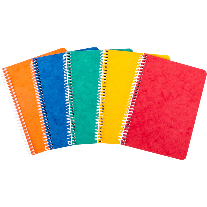 novooo Professional Spiralheft, A6, kariert 4 mm, assortiert