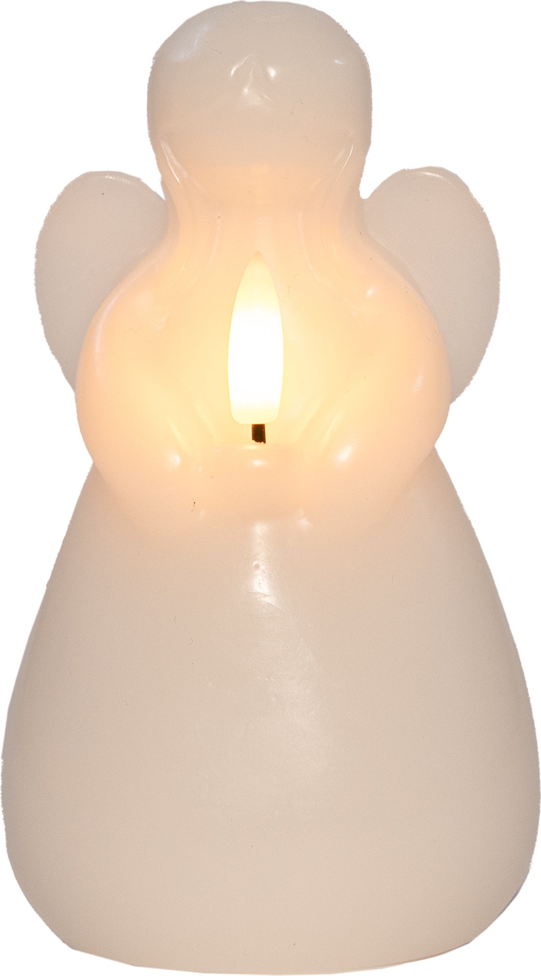 Anna's Collection LED stompkaars Ange engel wit D 8 H 14,5 cm