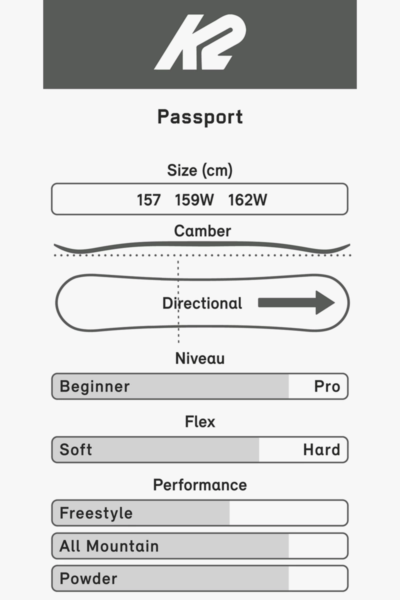 K2 Passport Snowboard 2324