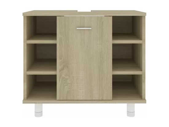 Armoire de salle de bain Chêne sonoma Bois d'ingénierie