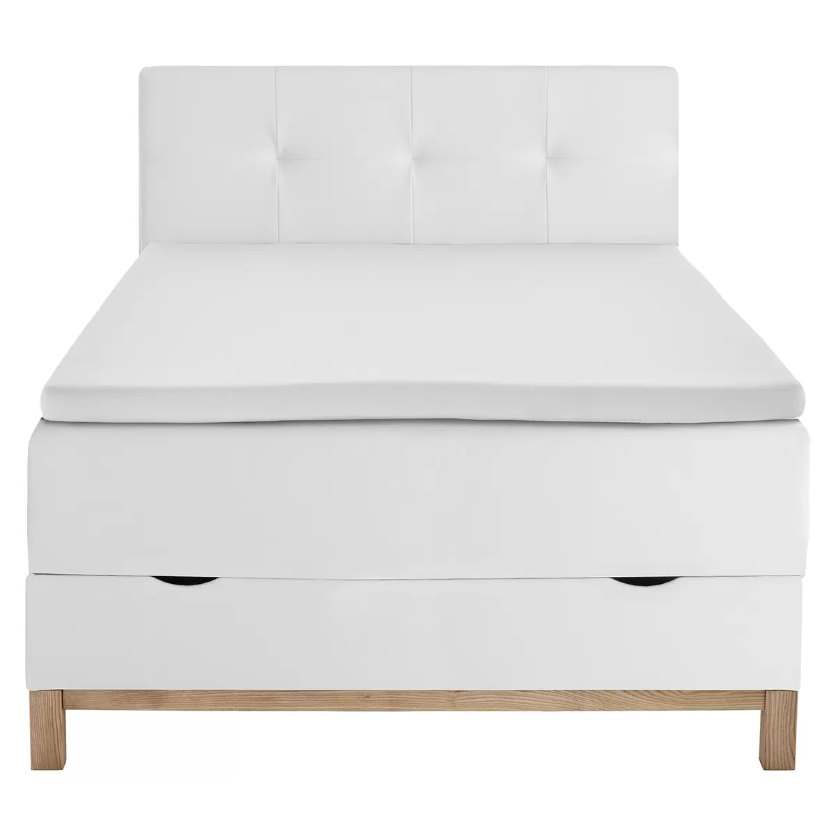 Boxspringbett CATANIA 140x200 weiss