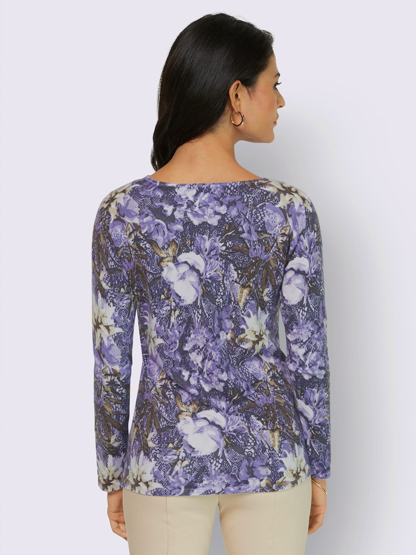 Pull à manches longues 50% viscose