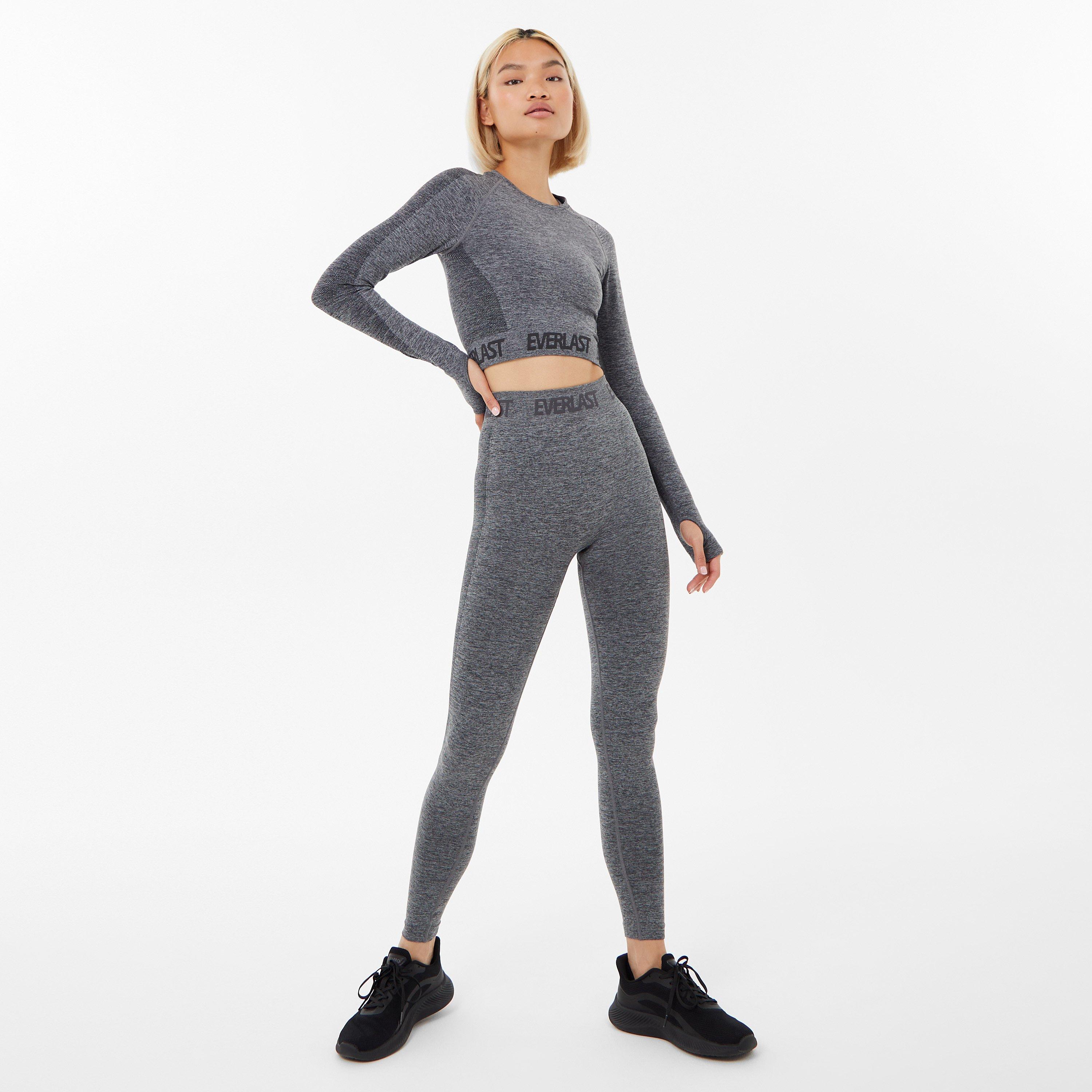 Everlast Seamless Long Sleeve Crop Top Womens