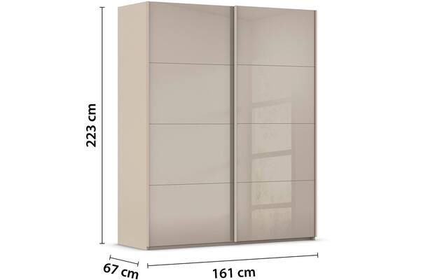 Kledingkast Finca Glans Glas