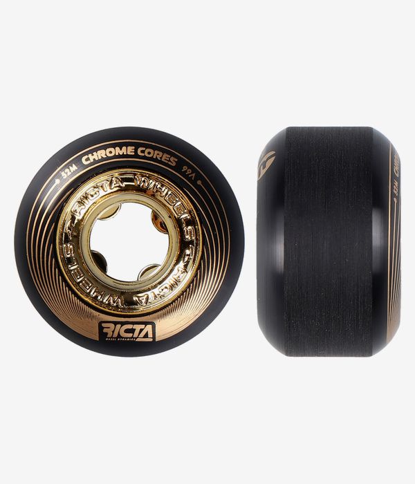 Ricta Chrome Core Rollen (black gold) 52mm 99A 4er Pack