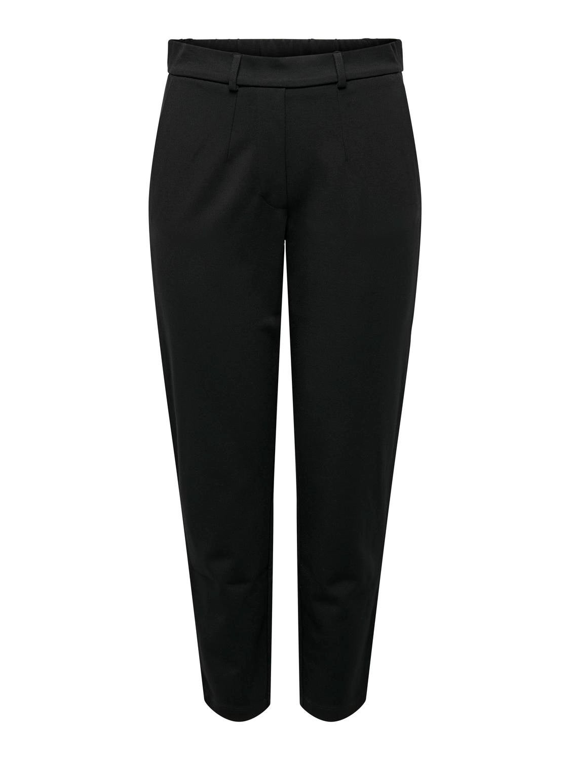 JDYNEW Mittlere Taille Normal geschnitten Chino Hose Black