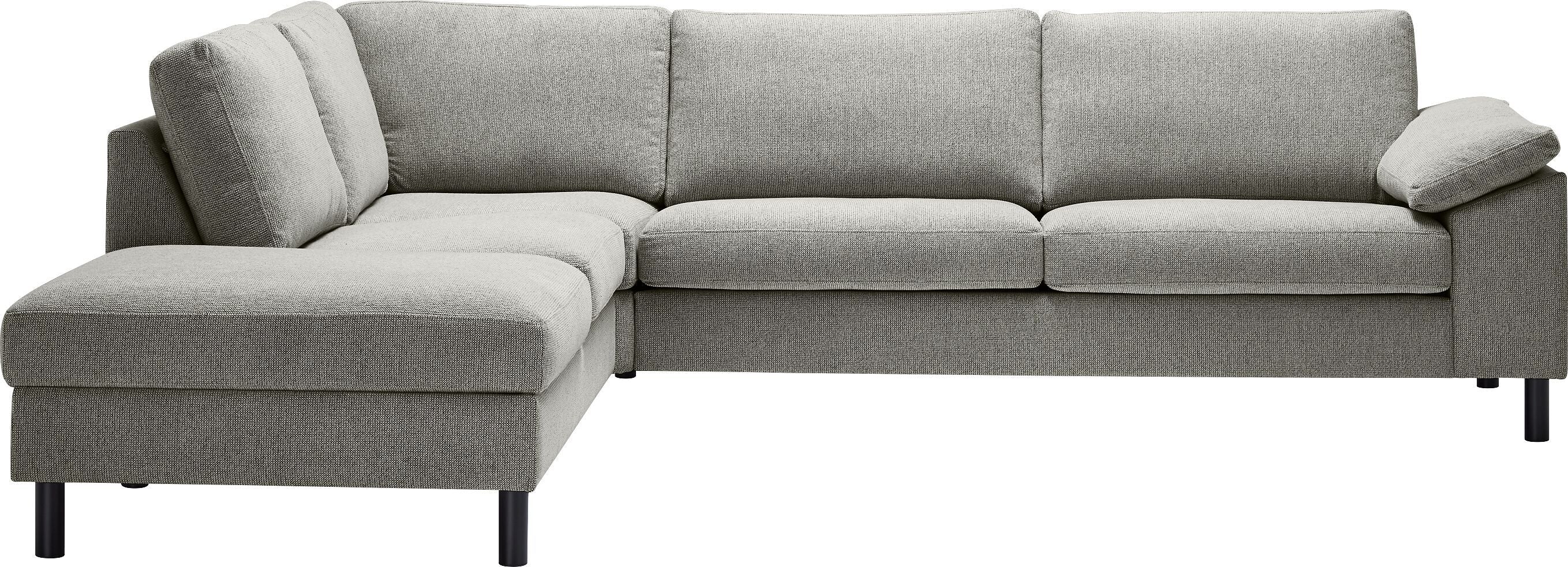 DIENER Ecksofa - Grau / B: 277.0 cm x T: 225.0 cm x H: 81.0 cm