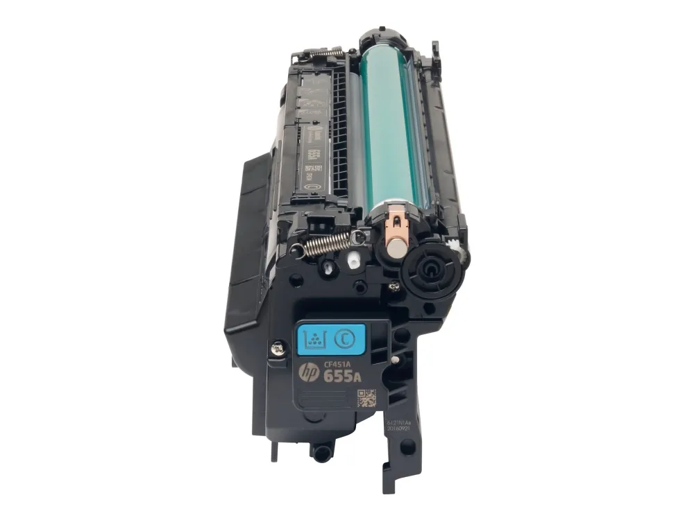 Lasertoner HP 655A CF451A, 10.500 sider, cyan