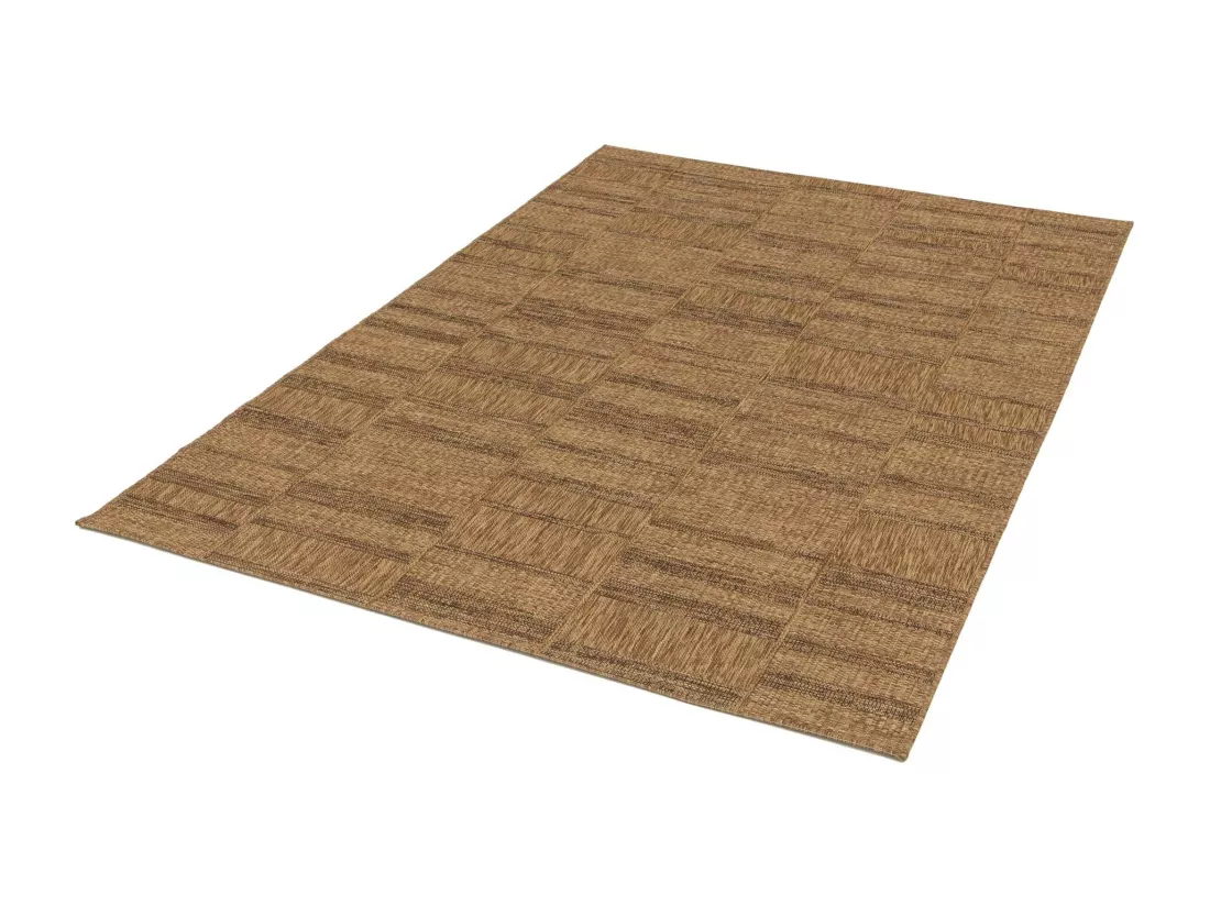 Tapis extérieur - géométrique aspect jute - naturel - 160 x 230 cm - GUINEA
