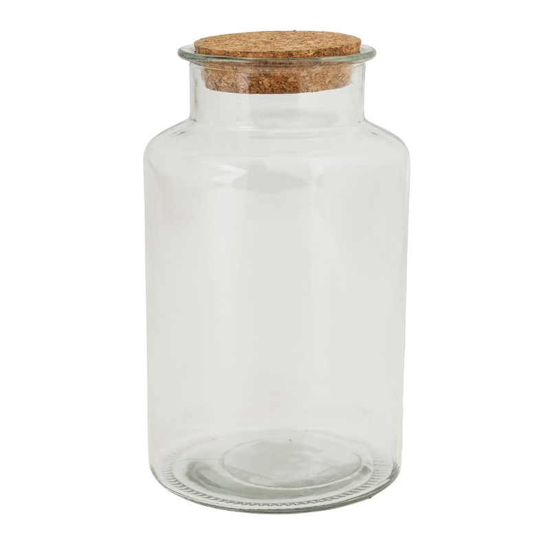 Voorraadpot met kurken deksel - 2.1 liter