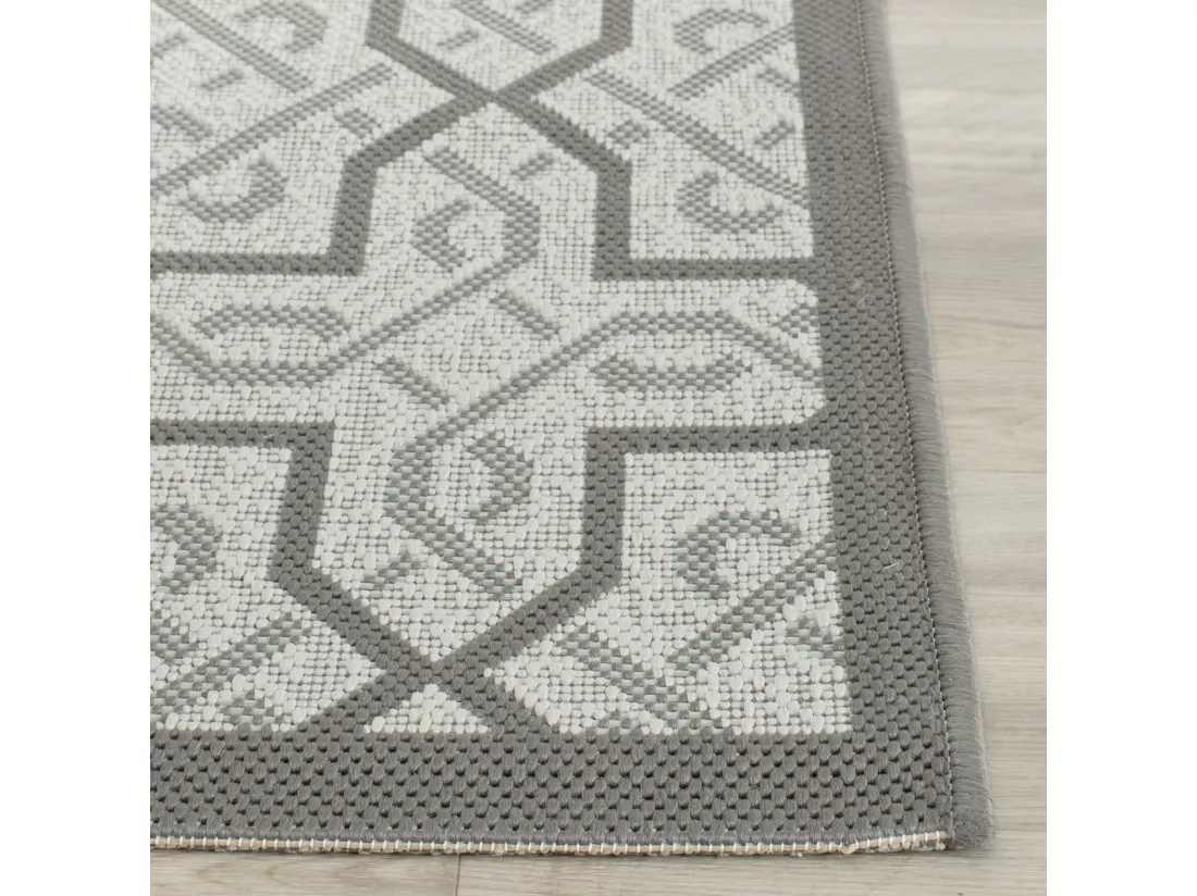 Tapis Light Grey & Anthracite 160 X 231 cm - Eleonora