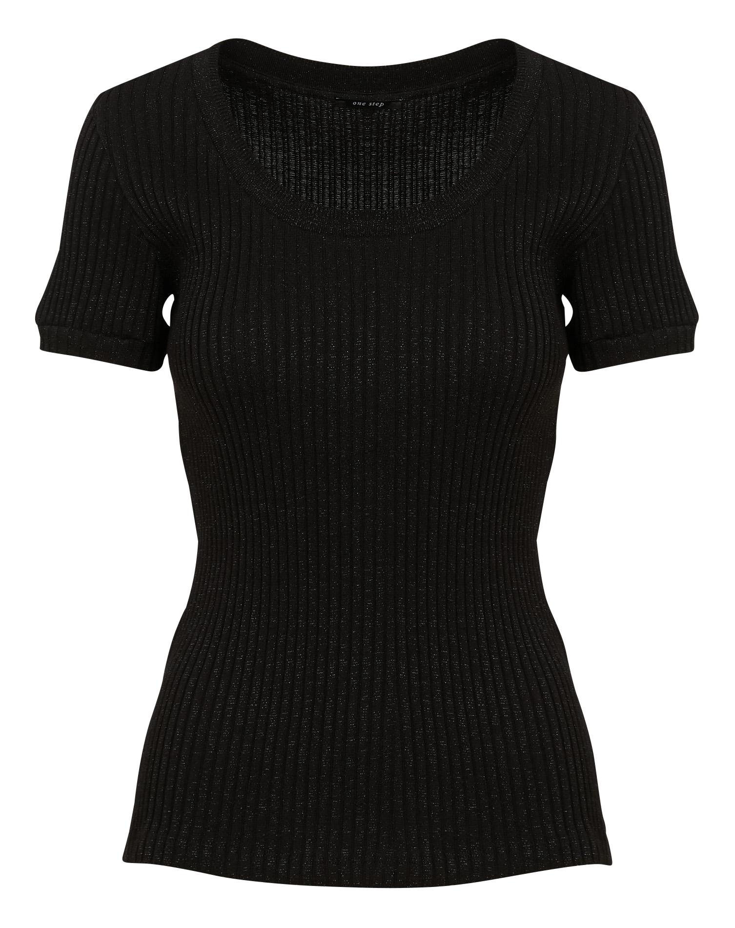 MILESI - Tee-shirt col rond en coton mélangé | Noir
