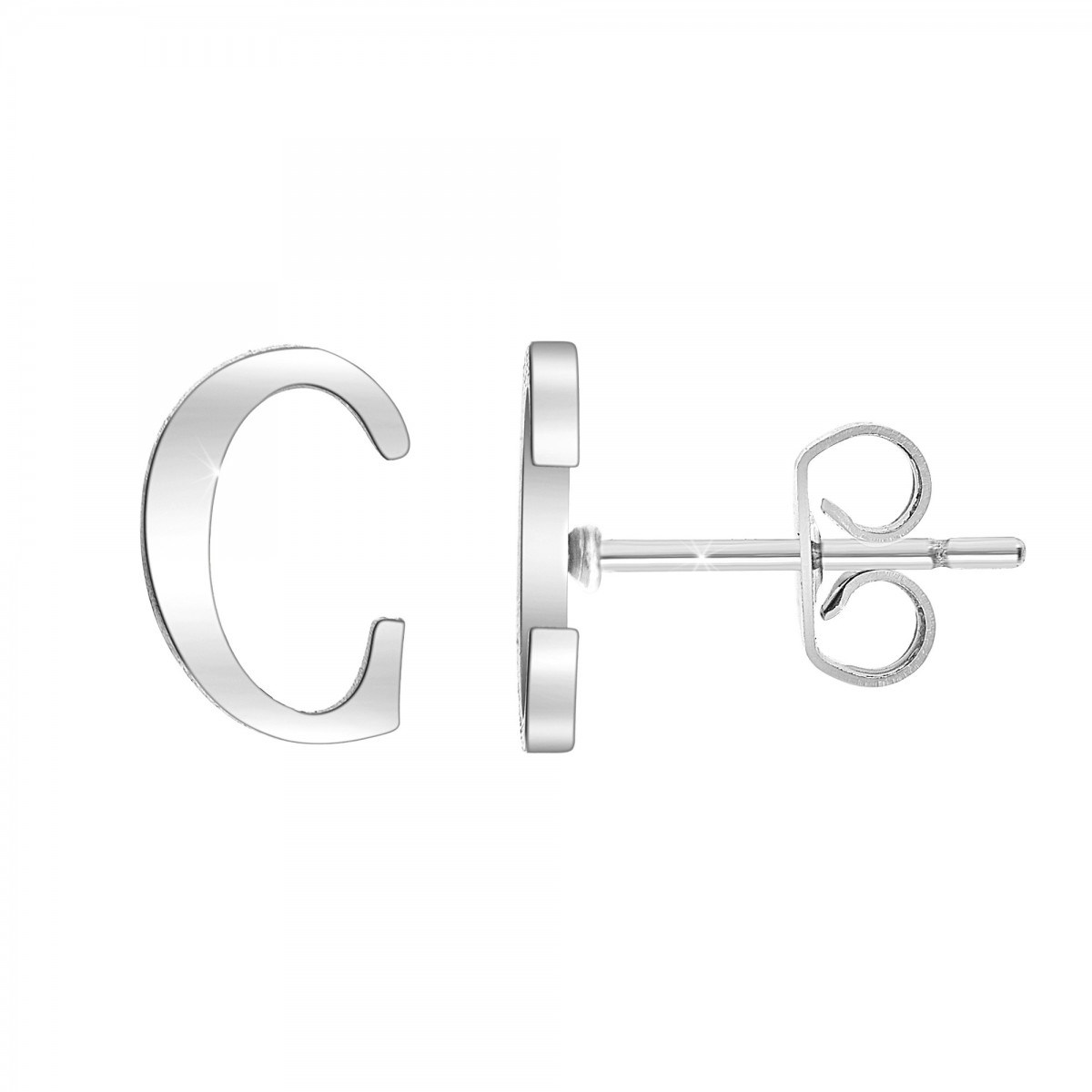 Boucles d'oreilles lettre C par SC Bohème