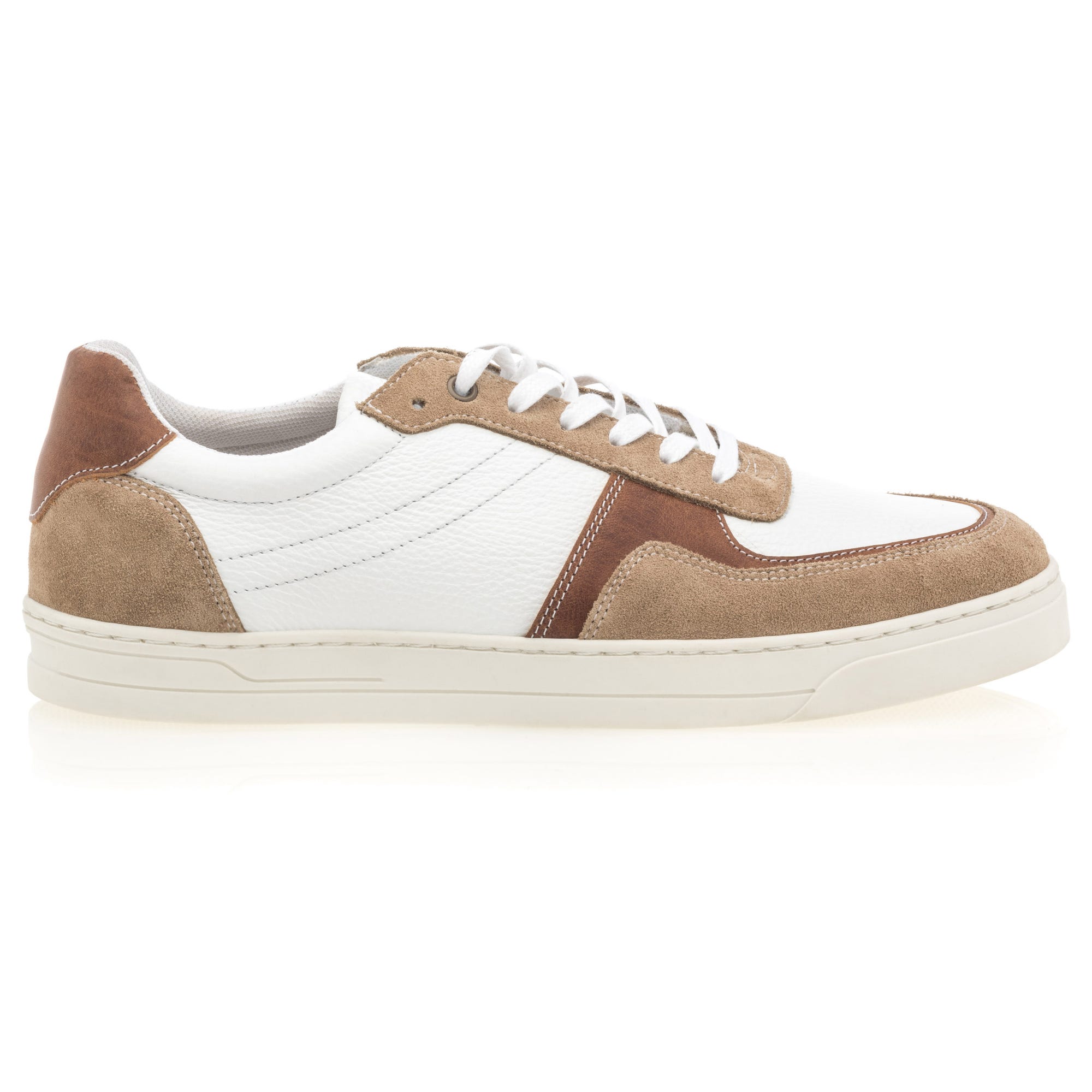 Baskets basses Homme en cuir blanc