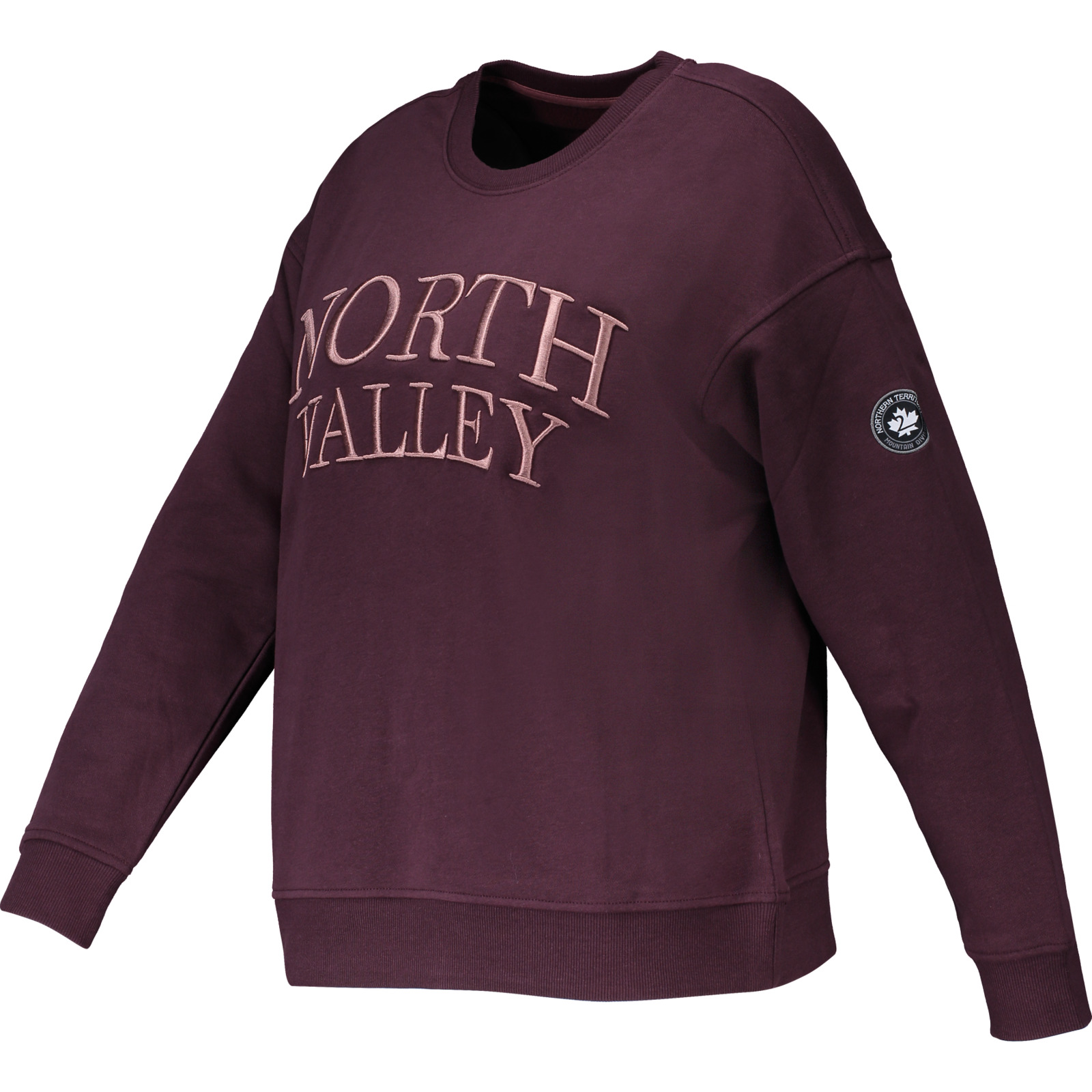 Northvalley Damen-Sweatshirt Rosi S, brombeer