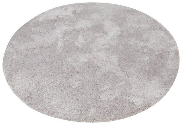 my home Hochflor-Teppich »Microfaser Teppich Magong, besonders weich, sehr feiner Flor« rund 25 mm Höhe unifarben, weiche Teppiche, Wohnzimmer, Schlafzimmer, Kinderzimmer