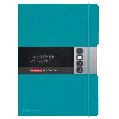Herlitz Notizheft PP A4 Flex carribean turquoise