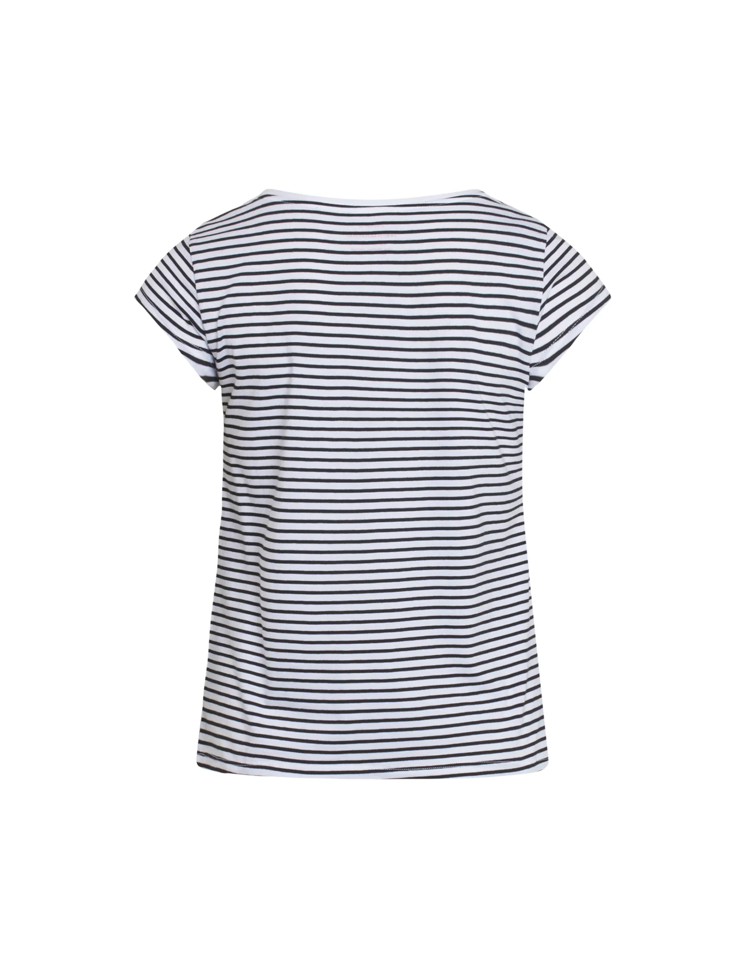 Mads Nørgaard  Organic Favorite Stripe Teasy t-shirt - hvid/sort